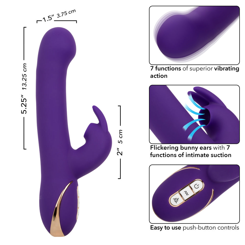 Jack Rabbit Signature Silicone Suction Rabbit -  Purple-3