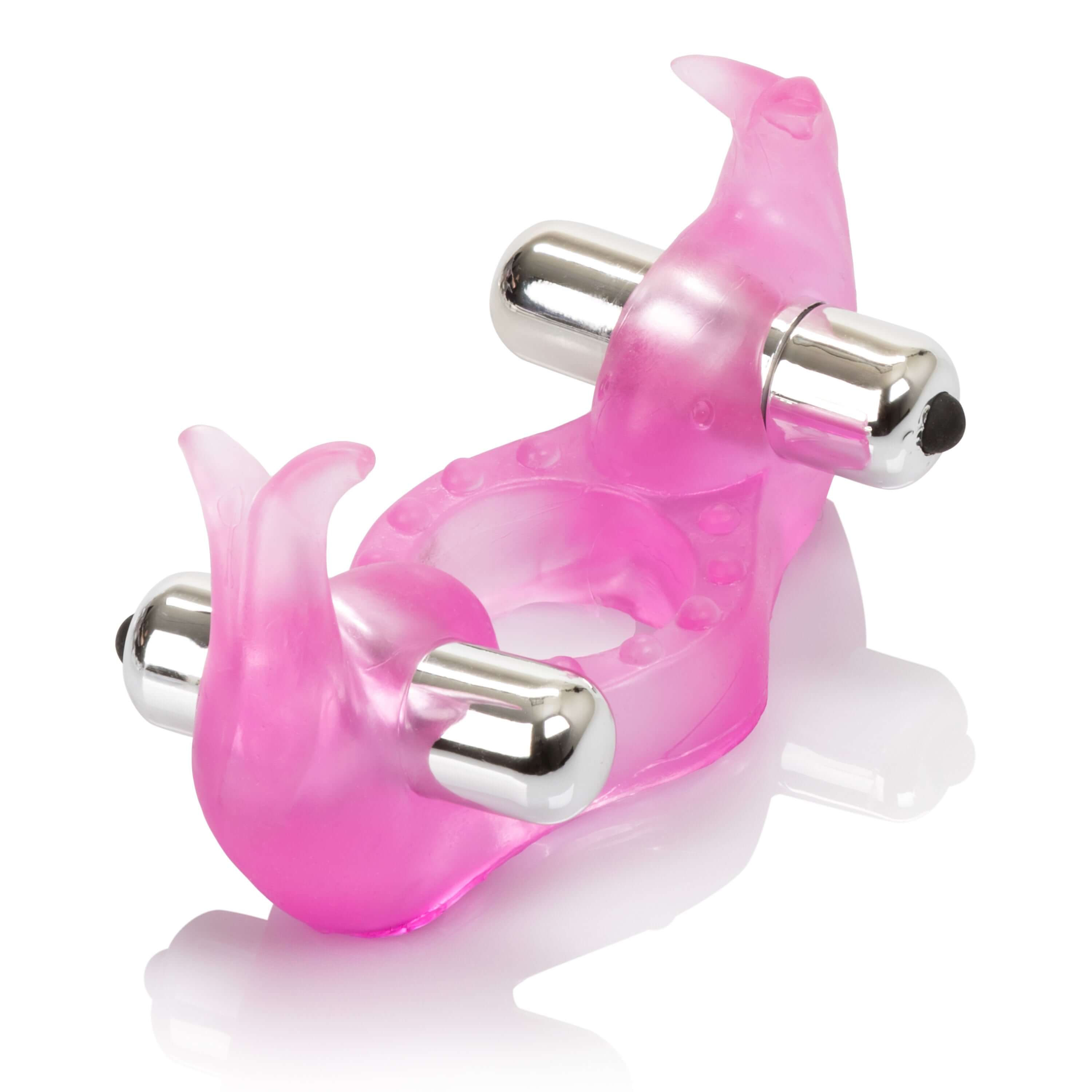 Silicone Triple Orgasm Erection Enhancer - Pink-3
