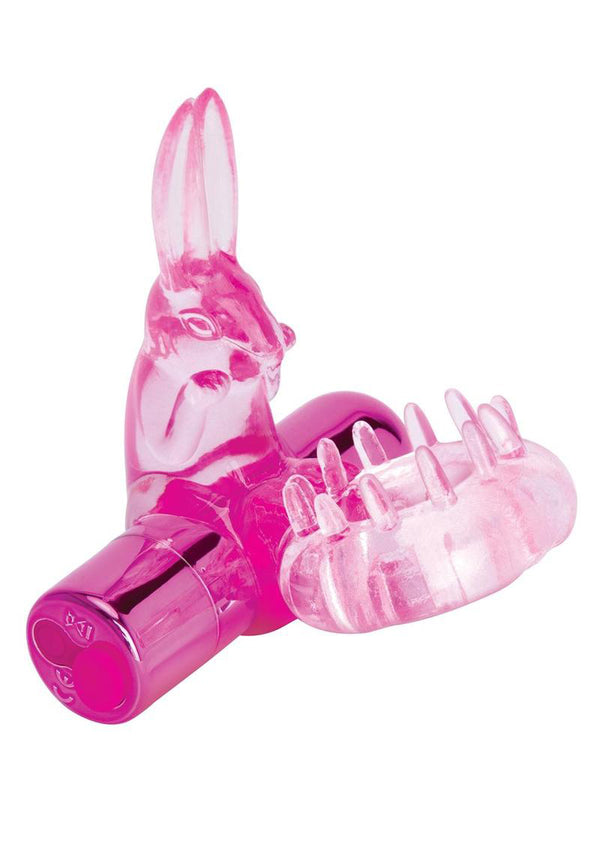 Bodywand Rechargeable Rabbit Ring - Pink-0