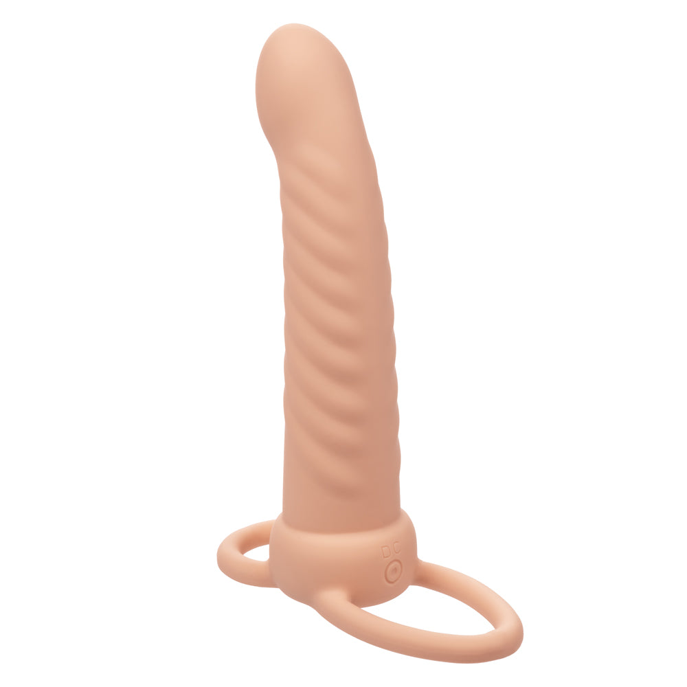 Performance Maxx Rechargeable Ribbed Dual Penetrator - Ivory-8