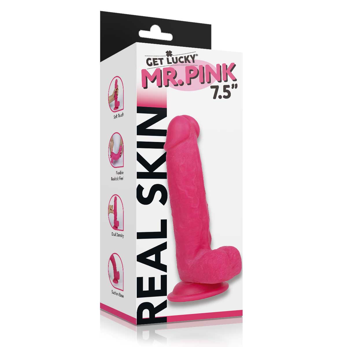 Get Lucky Ms. Pink 7.5 Inch Dildo - Pink-3