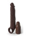 Fantasy X-Tensions Elite 7 Inch Extension With Strap - Brown: Boost Your Confidence & Performance