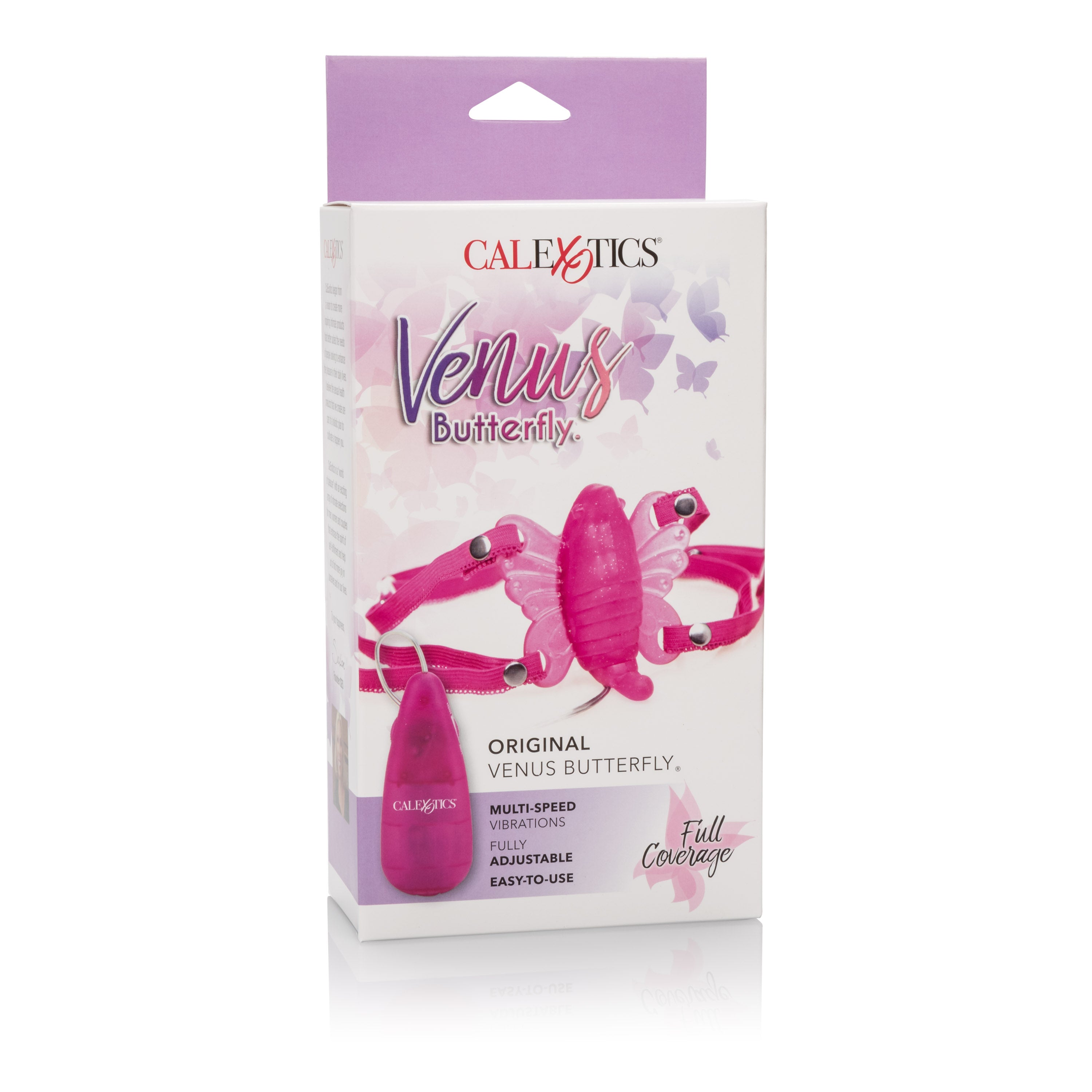 Venus Butterfly Original Strap-On with Wired Remote Control - Pink