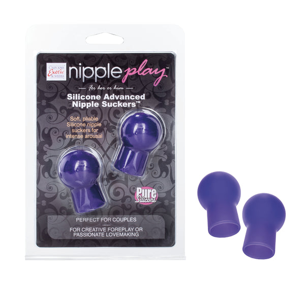 Nipple Play Silicone Advanced Nipple Suckers -  Purple-0