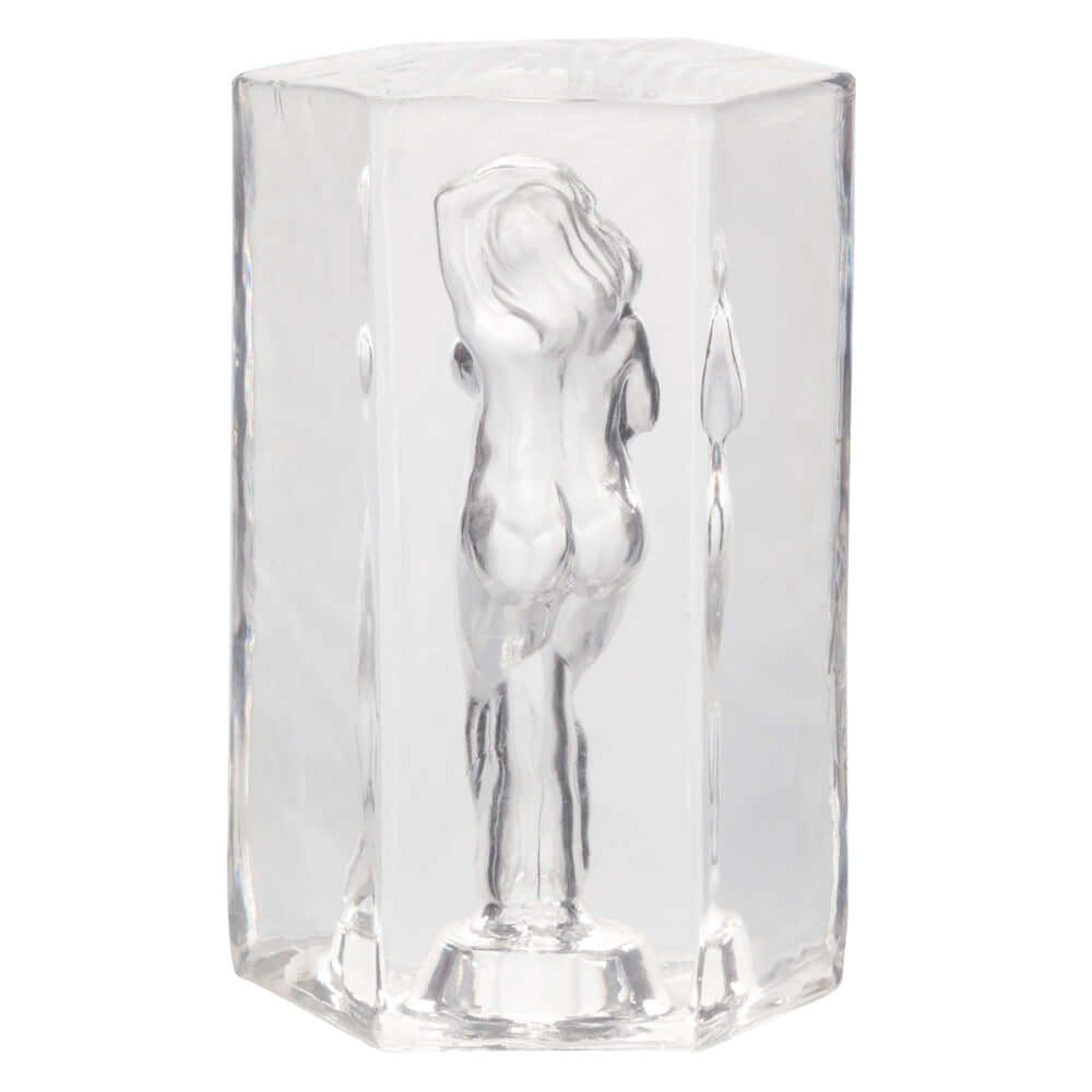 Clear Olivia Masturbator from Girls Girls Girls, featuring a soft, tight, and stretchy design for handheld pleasure and sensuality.