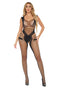 Catch Feelings Crotchless Bodystocking - One Size  - Black-1