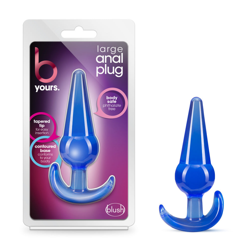B Yours - Large Anal Plug - Blue-1