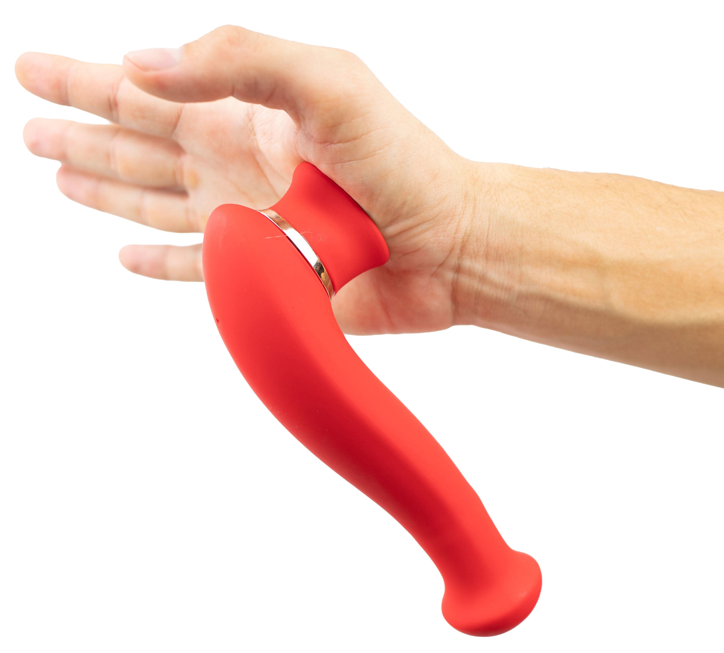 Destiny 15-Function Rechargeable Vibrating - Suction Wand - Cherry Red-4