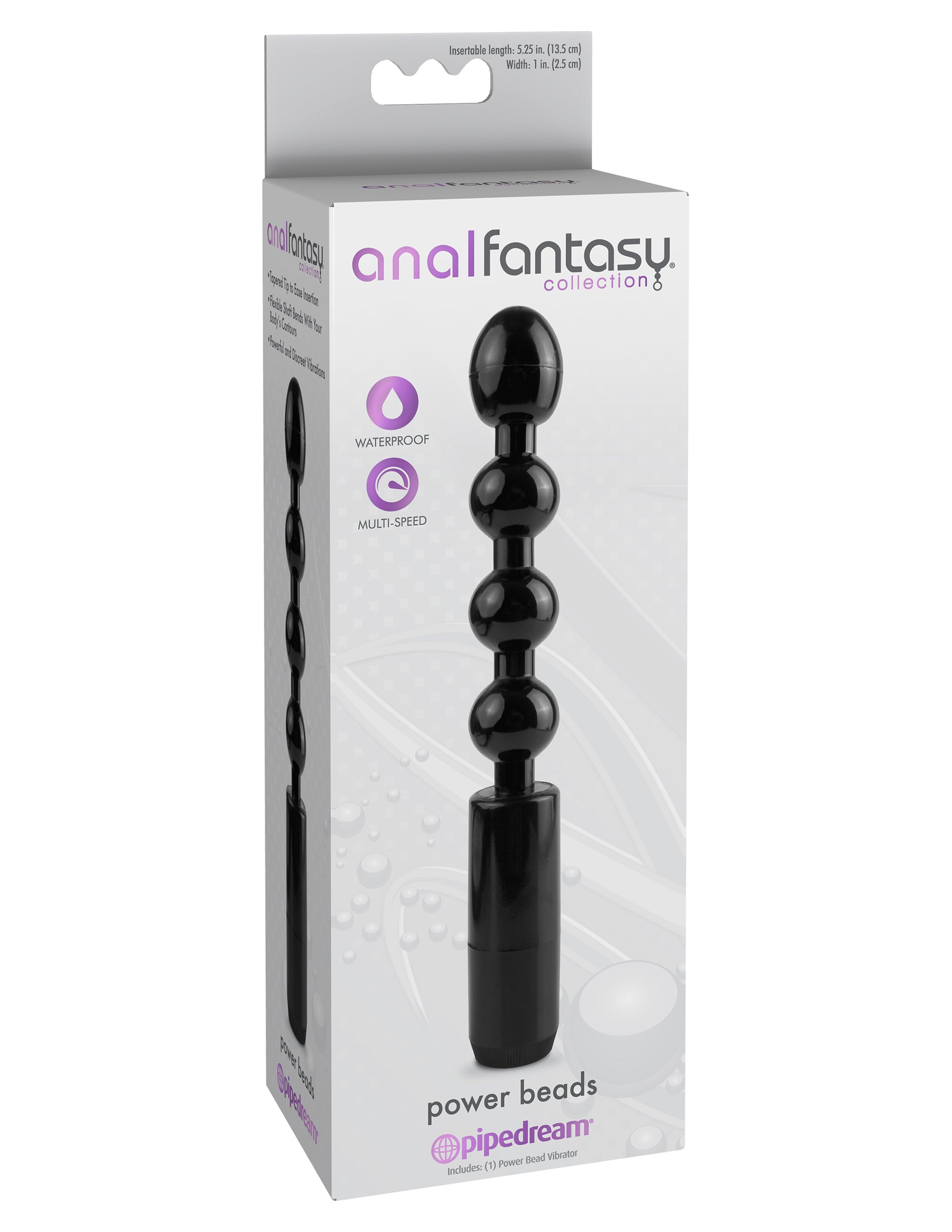 Anal Fantasy Collection Power Beads - Black-2