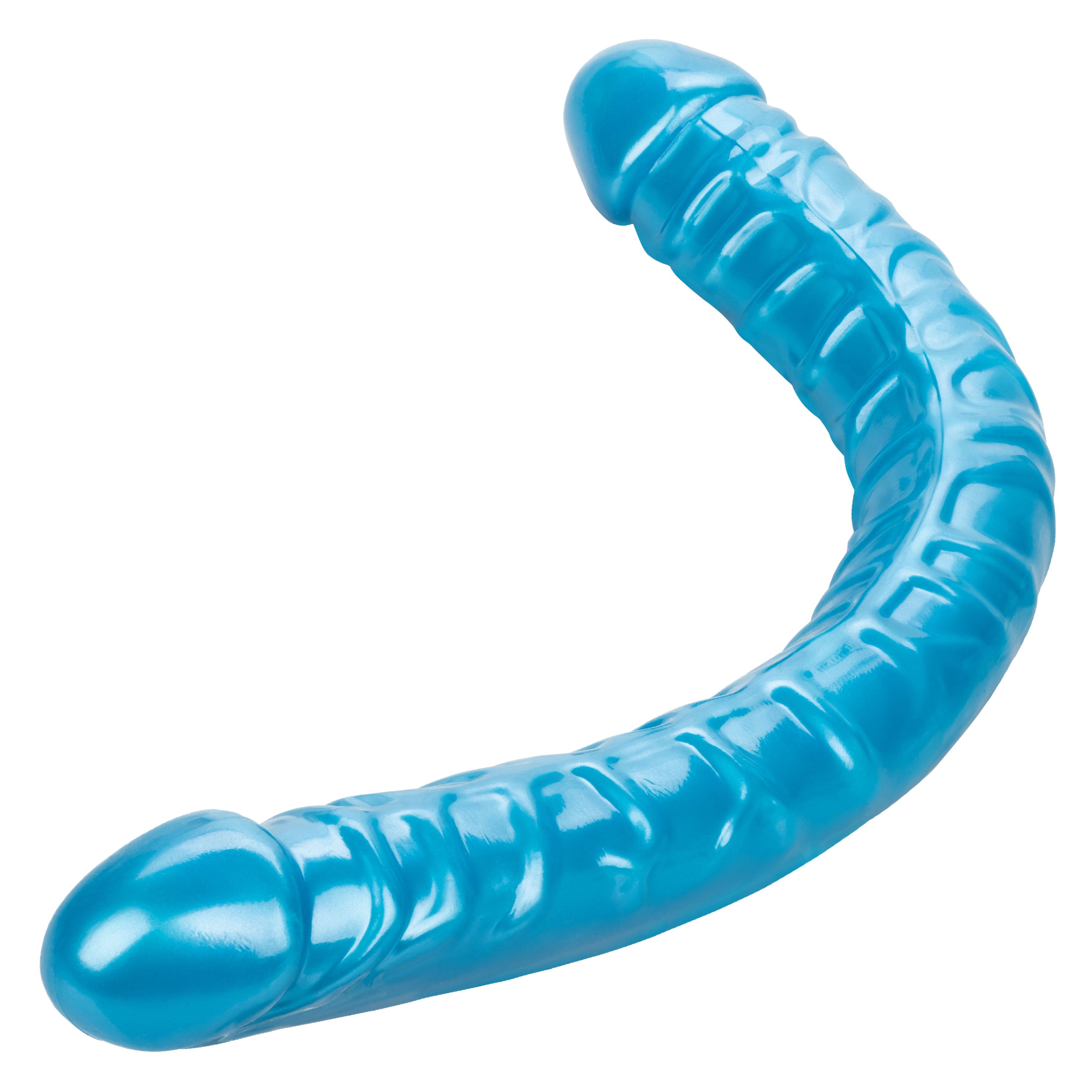 Size Queen 17-inch Double-Ended Dong in Blue: Ultimate Dual Pleasure Awaits