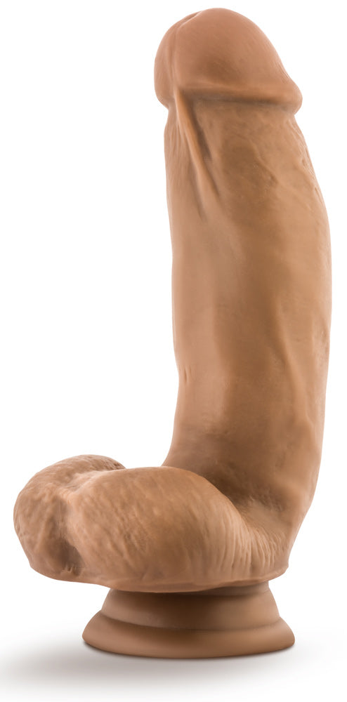 Dr. Skin Silicone - Dr. Samuel - 7 Inch Dildo With Suction Cup - Mocha