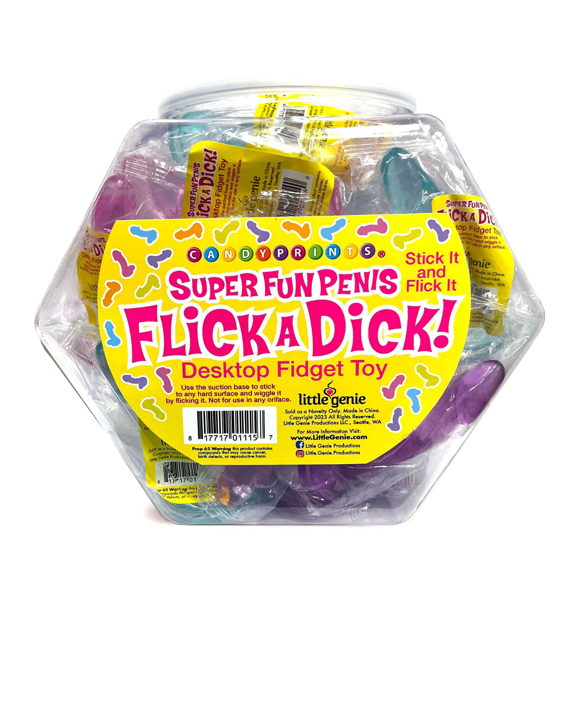 Flick a Dick - Desktop Fidget Toy - Display of 24-0