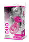 Bodywand Rechargeable Duo Ring With Clit Tickler - Pink-1