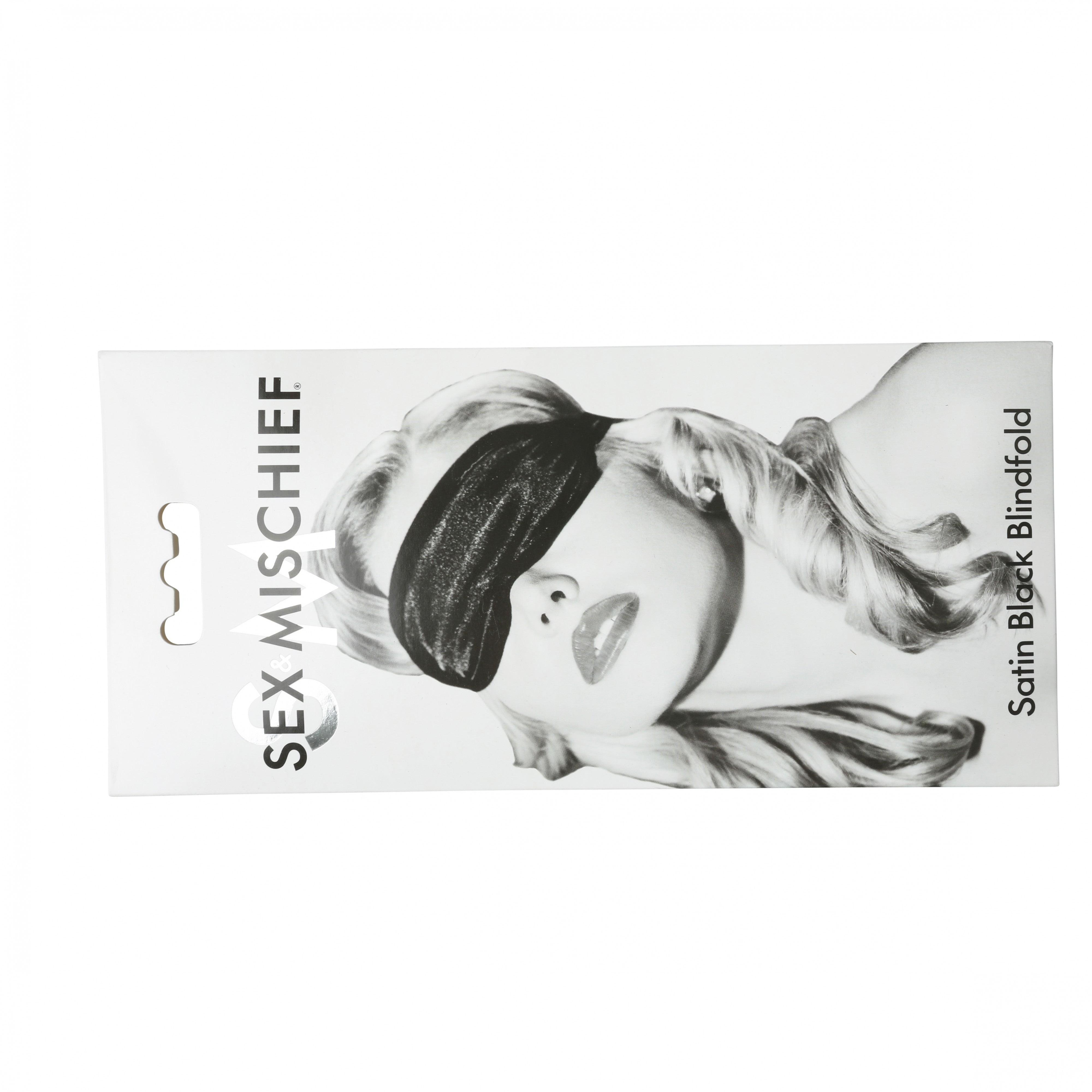 Sex and Mischief Satin Blindfold - Black