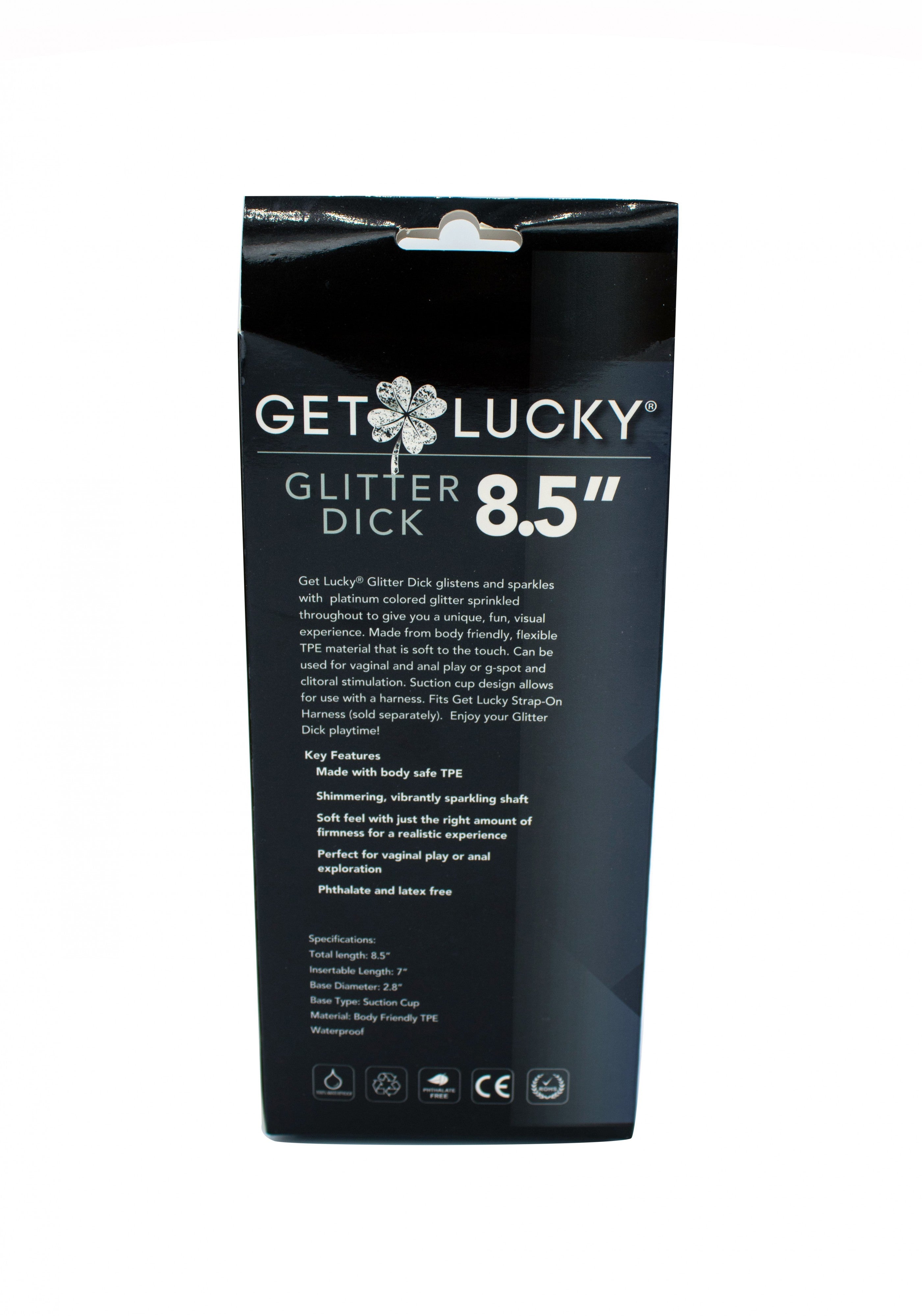 Get Lucky Glitter Dick - 8.5 Inch