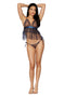 Babydoll and Panty Set - One Size - Nocturnal Blue
