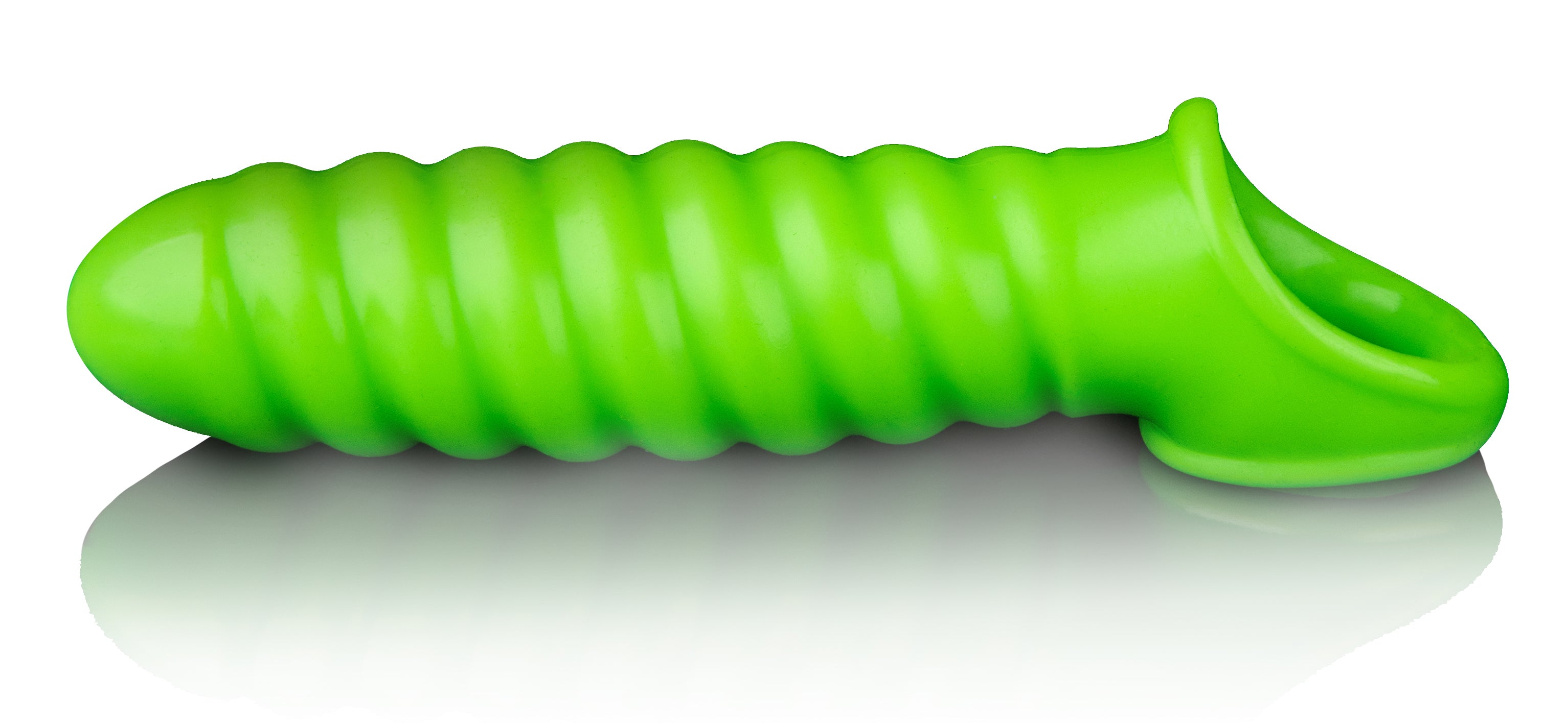 Ouch! Glow in the Dark Swirl Stretchy Penis Sleeve - Illuminate Your Pleasure