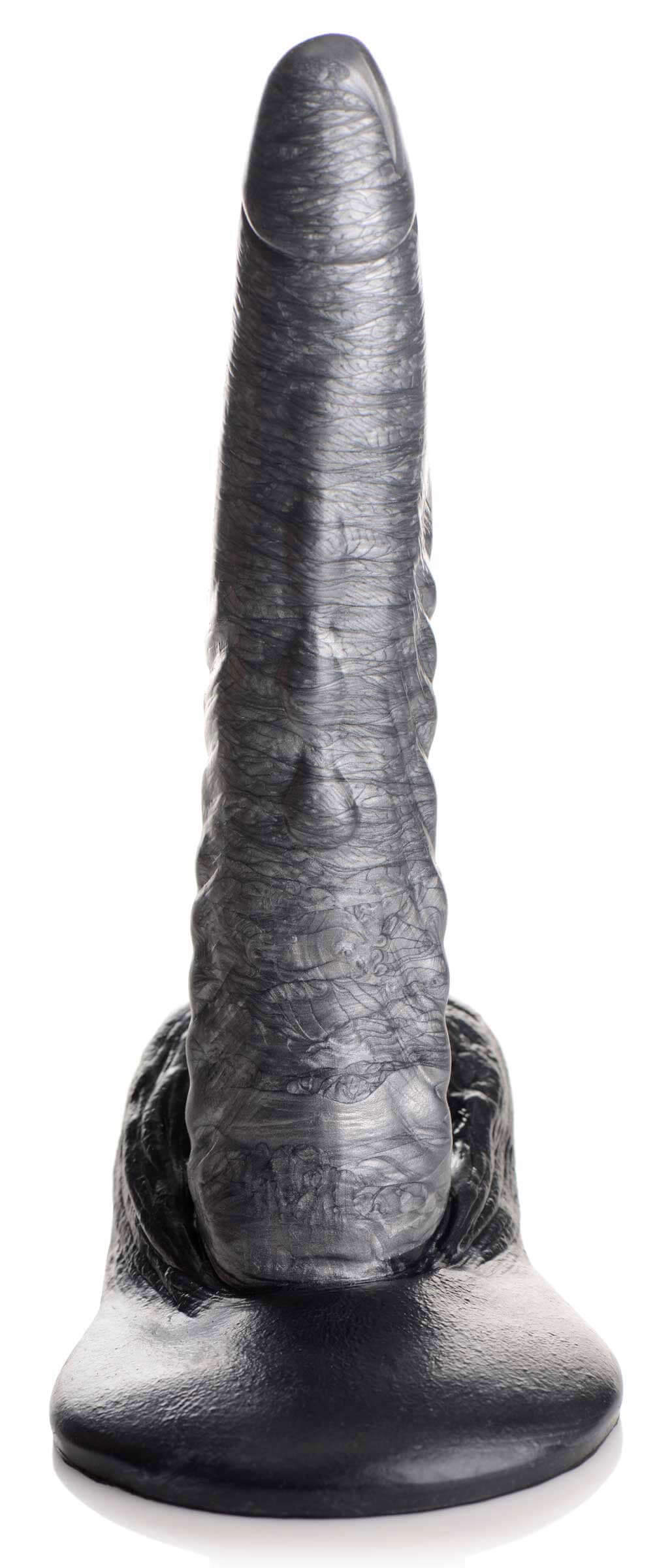 Cc - the Gargoyle Rock Hard Silicone Dildo -  Silver
