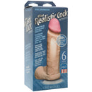 The Realistic Cock Ultraskyn 6 Inch - White