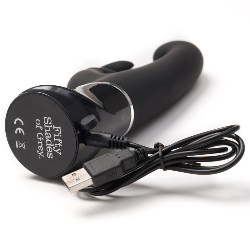 Fifty Shades of Grey Greedy Girl Rechargeable G-Spot Rabbit Vibrator-0