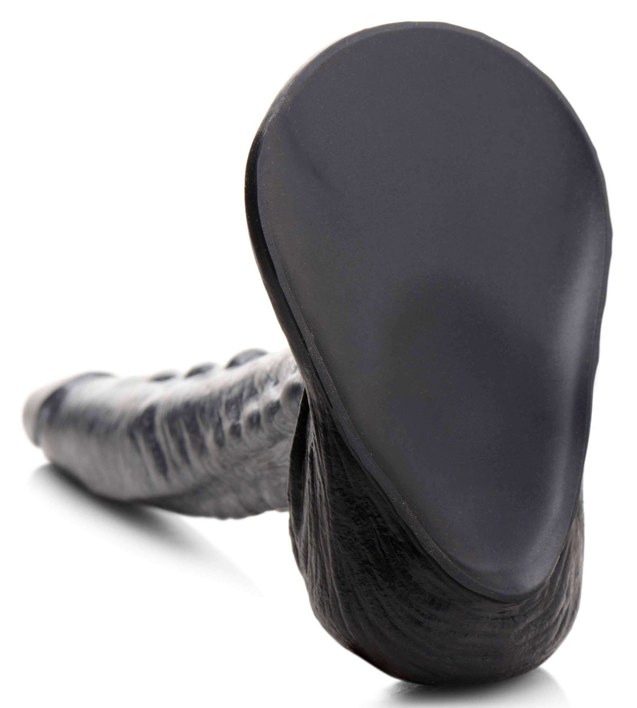 Cc - the Gargoyle Rock Hard Silicone Dildo -  Silver