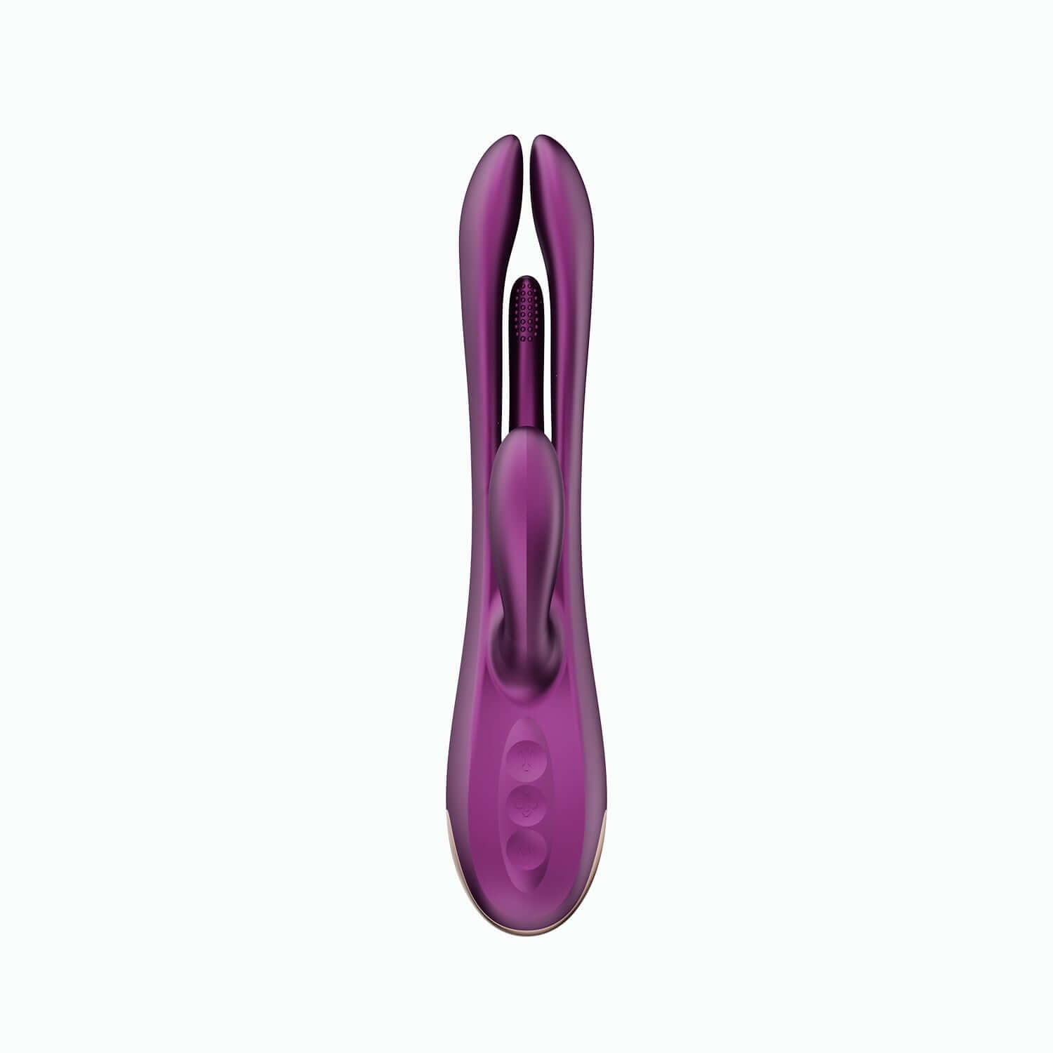 Terri - App Controlled Tapping Rabbit Vibrator -  Purple-4