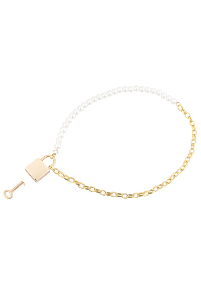 Pearl Day Collar - White/gold-0