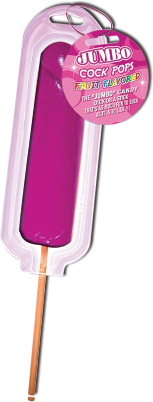 Jumbo Fruit Flavored Cock Pops - Cherry: A Delicious and Fun Treat!