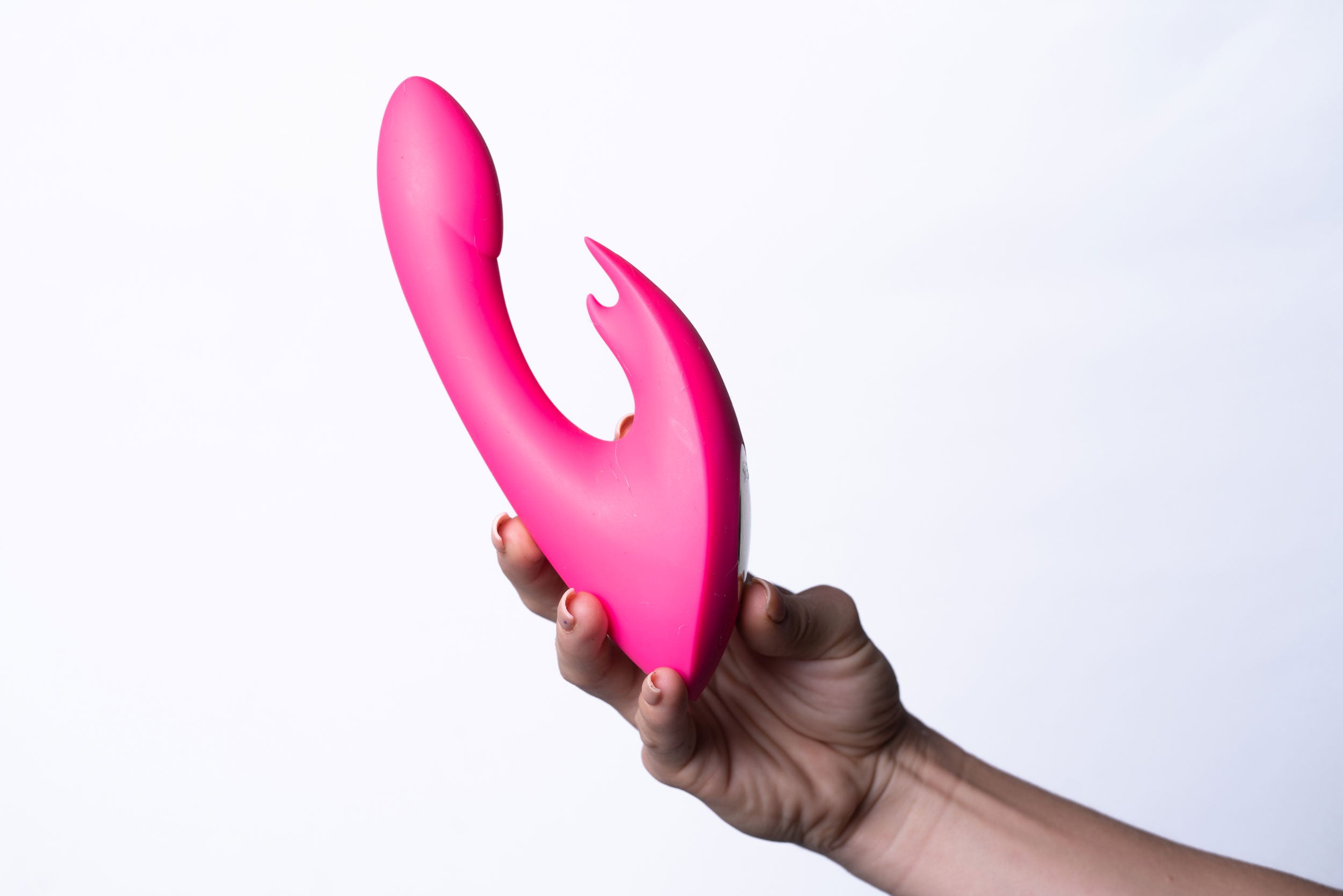 Leah USB Rechargeable Silicone 10-Function Rabbit Vibrator - Pink-0