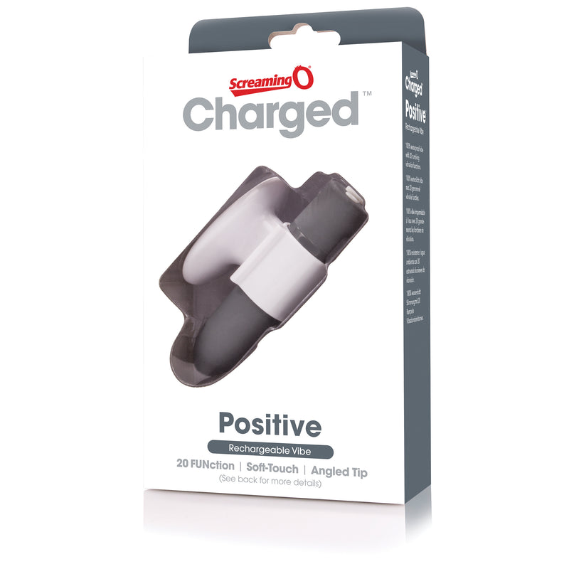 Charged Positive Rechargeable Vibe - Grey