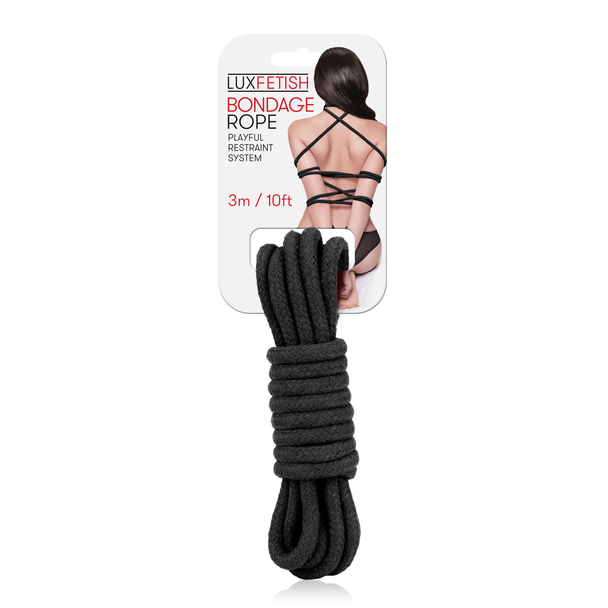 Sexy Bondage Rope 3m / 10ft - Black-3