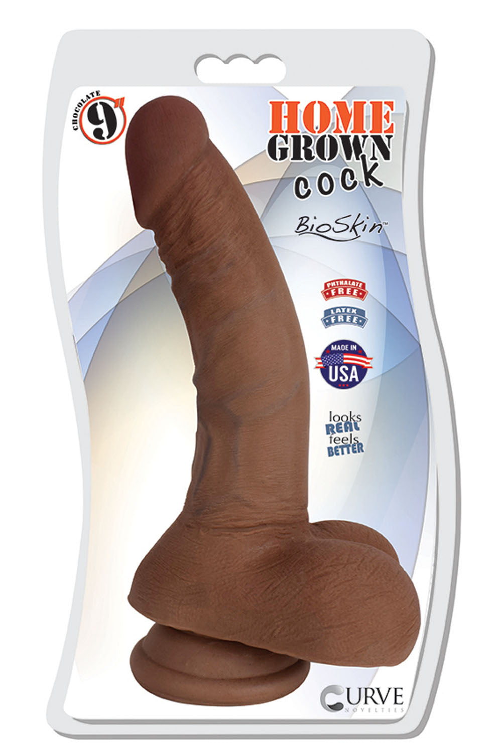 9&quot; Home Grown Cock - Chocolate
