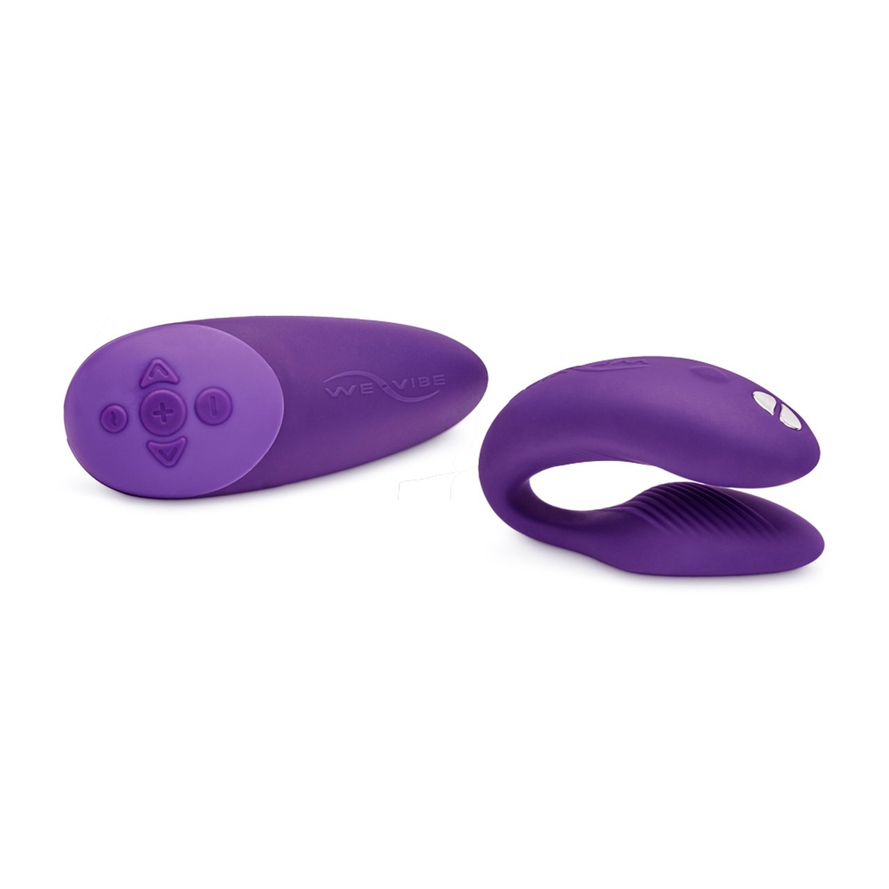We-Vibe Chorus 10-function Hands-free App-connected Silicone Couples Vibrator with Squeeze Remote Purple