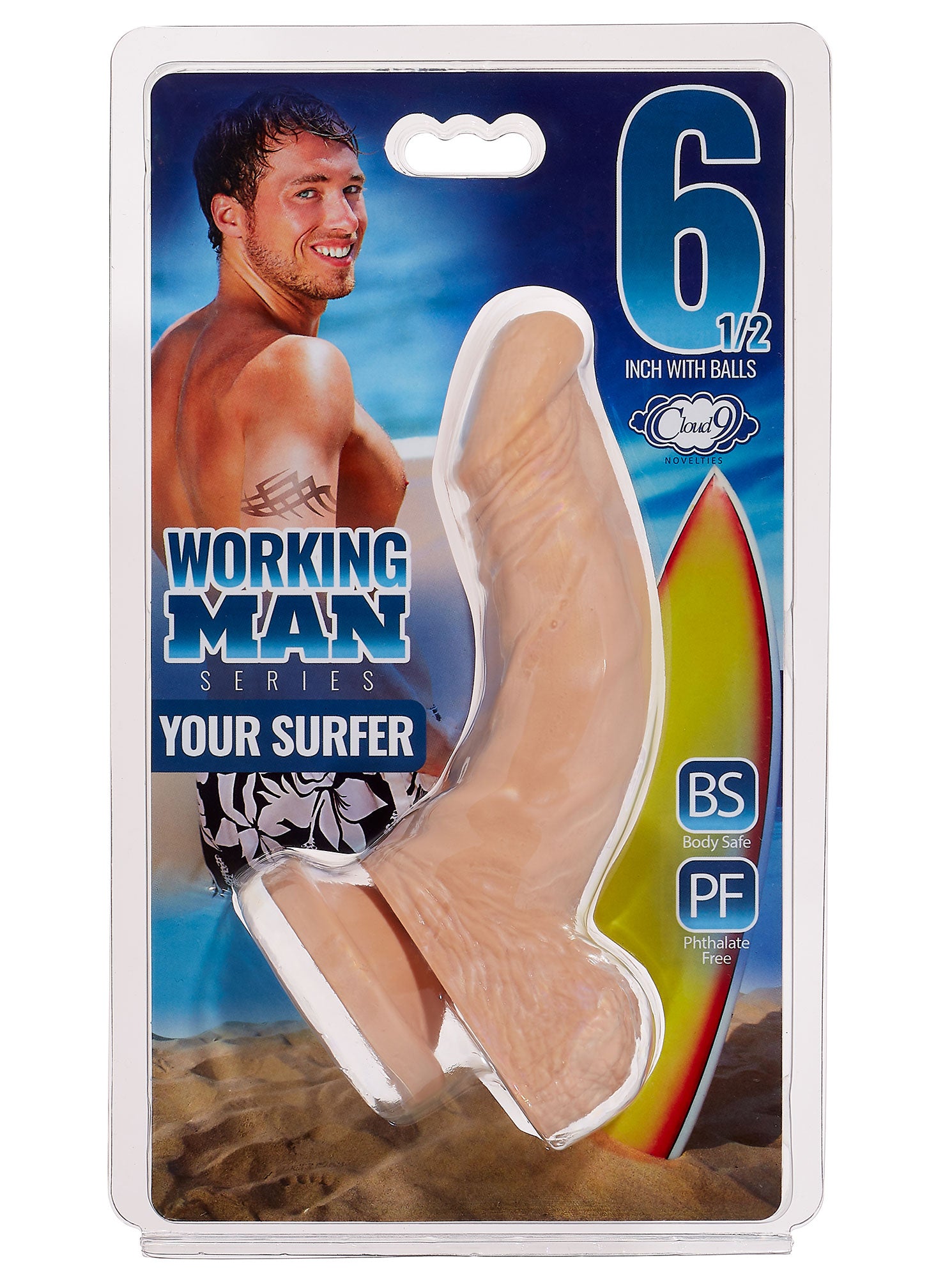 Cloud 9 Working Man 6.5 Inch With Balls - Your   Surfer - Light