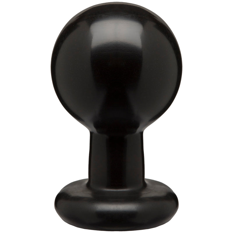 Round Butt Plug - Large - Black