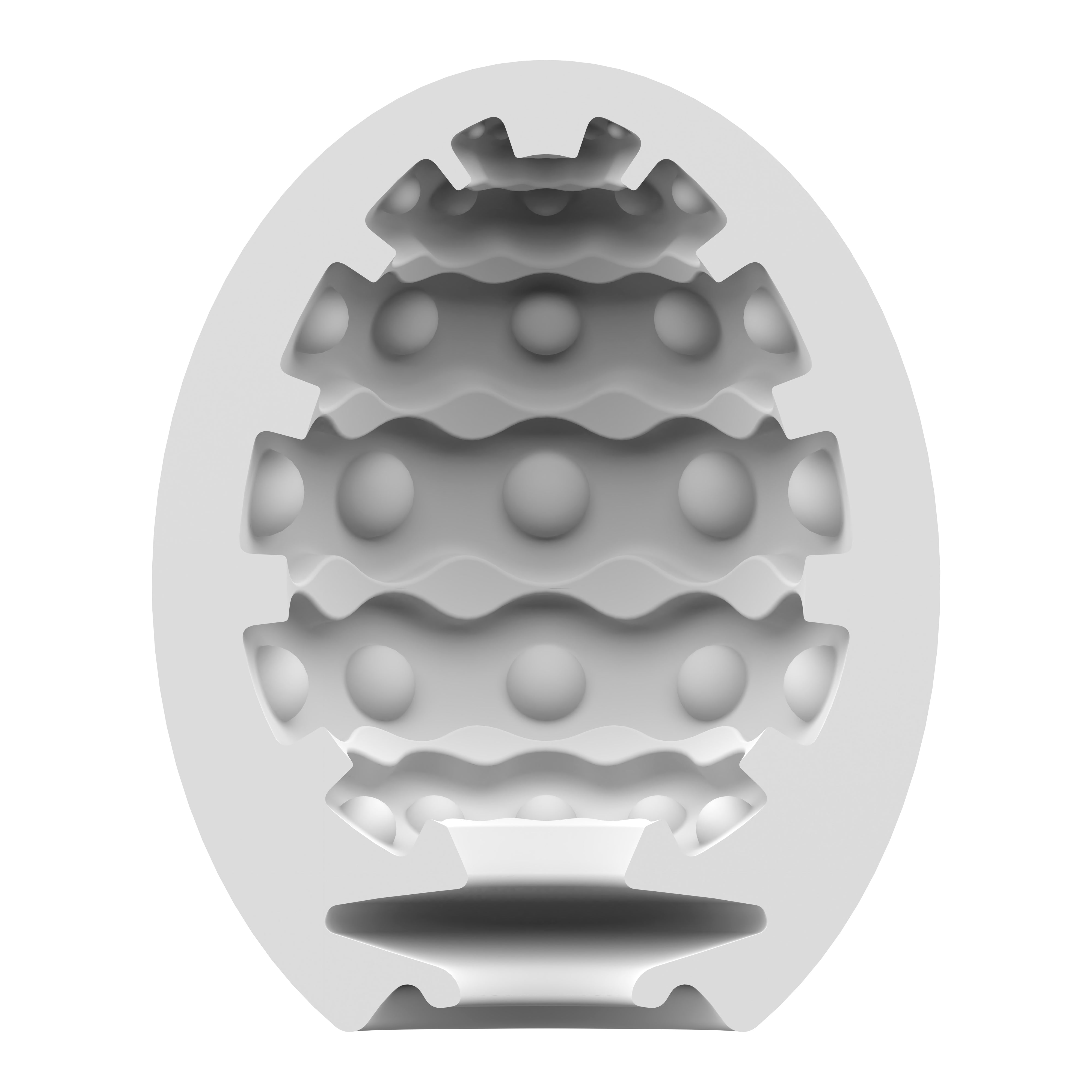 3 Pc Set Masturbator Egg - Bubble - Violet-2