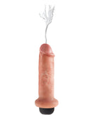 King Cock 6&quot; Squirting Cock - Flesh