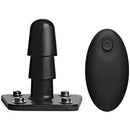 Vac-U-Lock - Vibrating Plug With Snaps &amp; Wireless Remote - Black