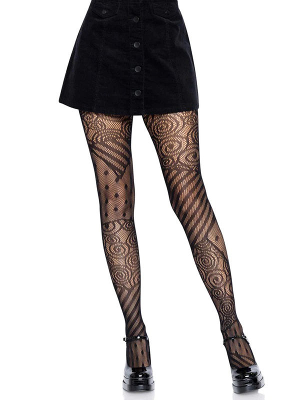 Doll Net Tights - One Size - Black-0