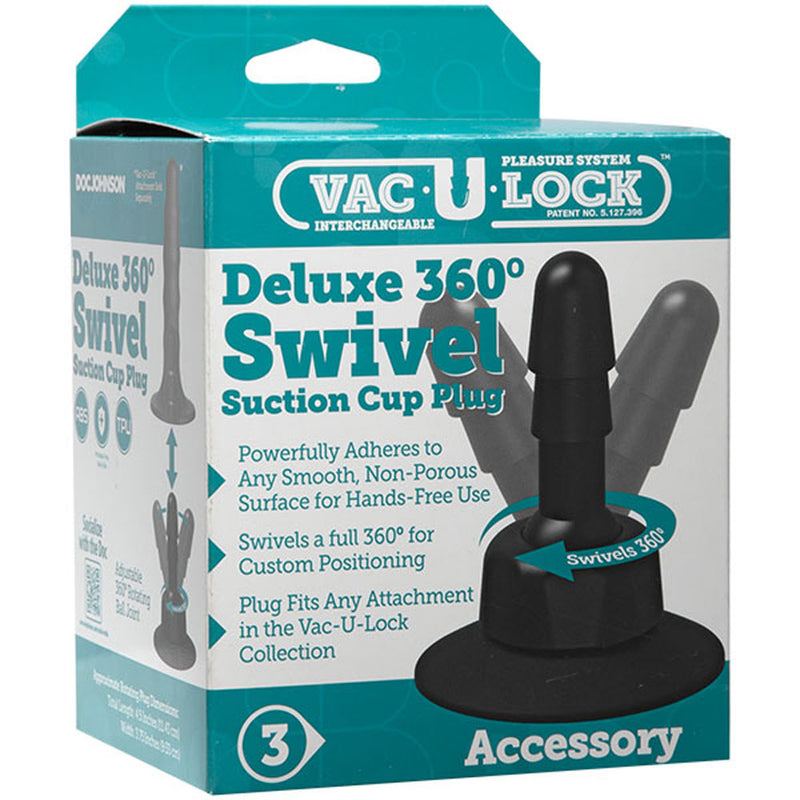 Vac-U-Lock - Deluxe 360 Swivel Suction Cup Plug