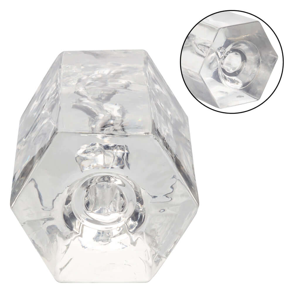 Girls Girls Girls Crystal Masturbator - Clear, soft, tight and stretchy design, perfect for indulgent personal pleasure and travel.