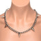 Punk Spiked Necklace Silver